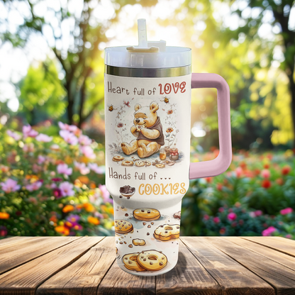 Shineful Tumbler Heart Full Of Love Hands Full Of Cookies
