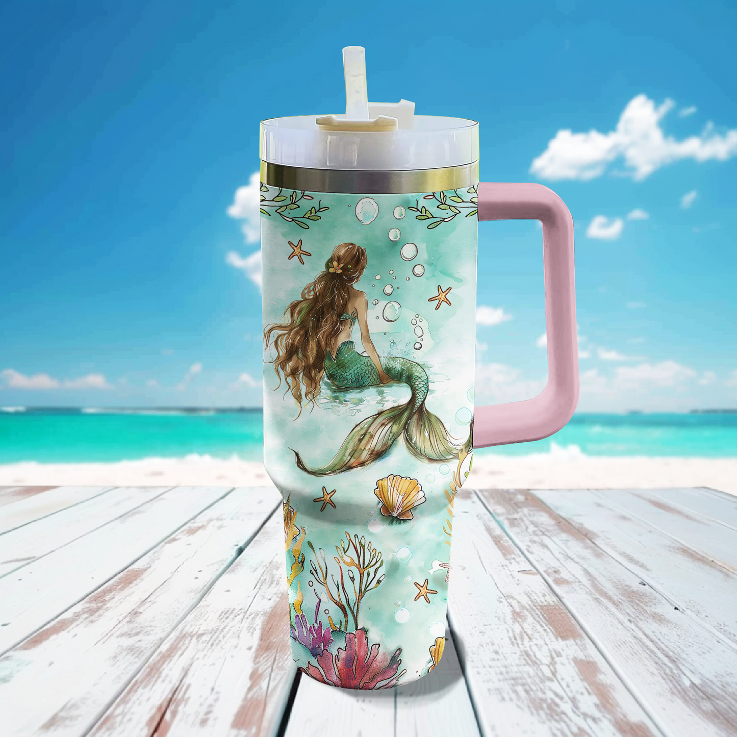 Shineful Tumbler Enchanted Seashell Mermaid