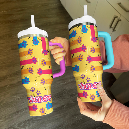 Shineful Personalized Tumbler Naughty Cat Scratch