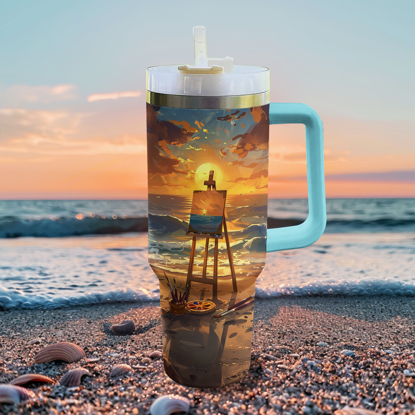 Shineful Tumbler Romantic Sunset Sketches