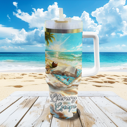 Shineful Tumbler Literary Escape Beach Reads