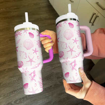 Shineful Tumbler Pink Seashell Bliss