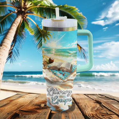 Shineful Tumbler Literary Escape Beach Reads