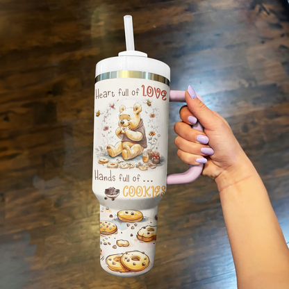 Shineful Tumbler Heart Full Of Love Hands Full Of Cookies