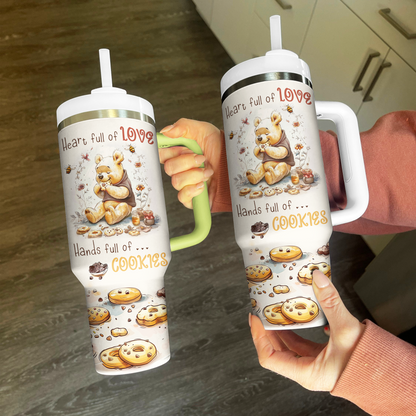 Shineful Tumbler Heart Full Of Love Hands Full Of Cookies