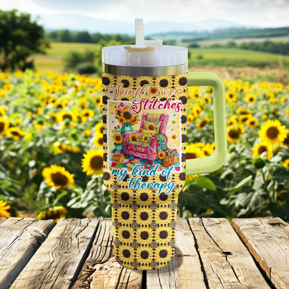 Shineful Tumbler Sunflower And Stitches Lover