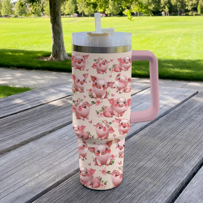 Shineful Tumbler Charming Piglet Sips