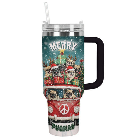 Shineful Tumbler Merry Pugmas