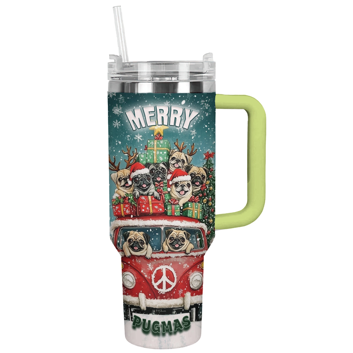 Shineful Tumbler Merry Pugmas