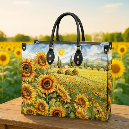 Shineful Leather Bag Sunflower Countryside Charm