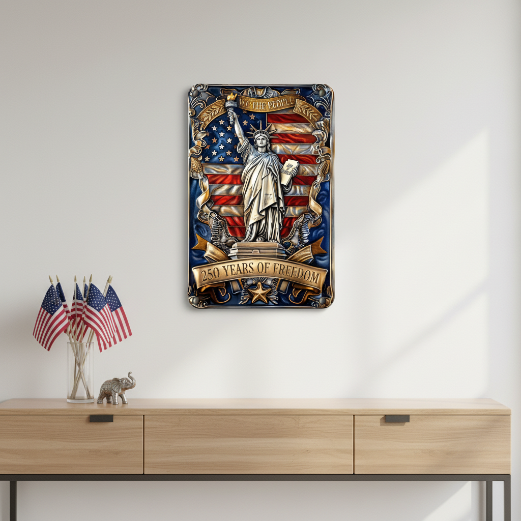 Shineful Freedom Honor Metal Sign
