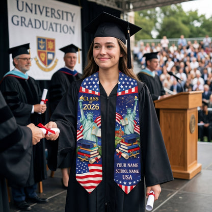 Shineful Graduation Sash Personalized Freedom Graduate