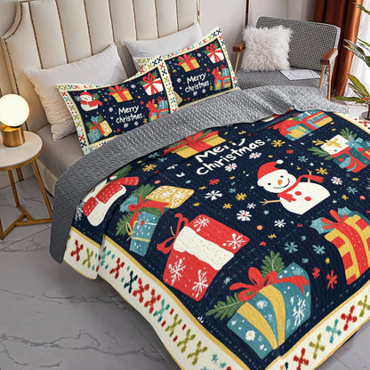 Shineful All Season Quilt 3-Piece Set Christmas Cheer