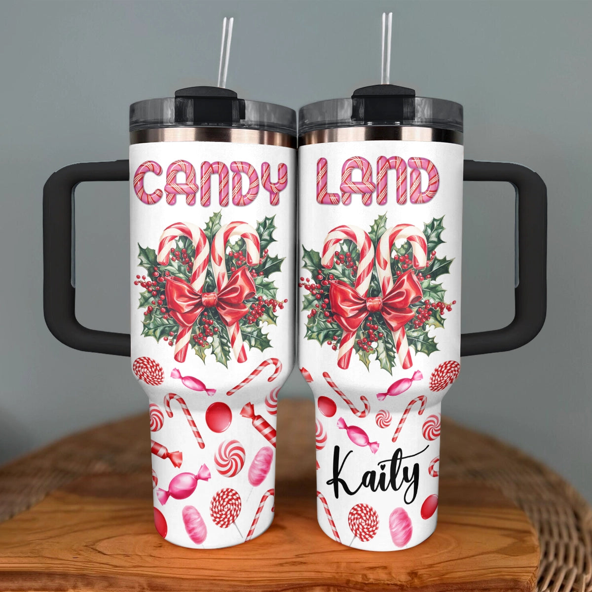 Shineful Glossy Tumbler Personalized Holiday Sweets