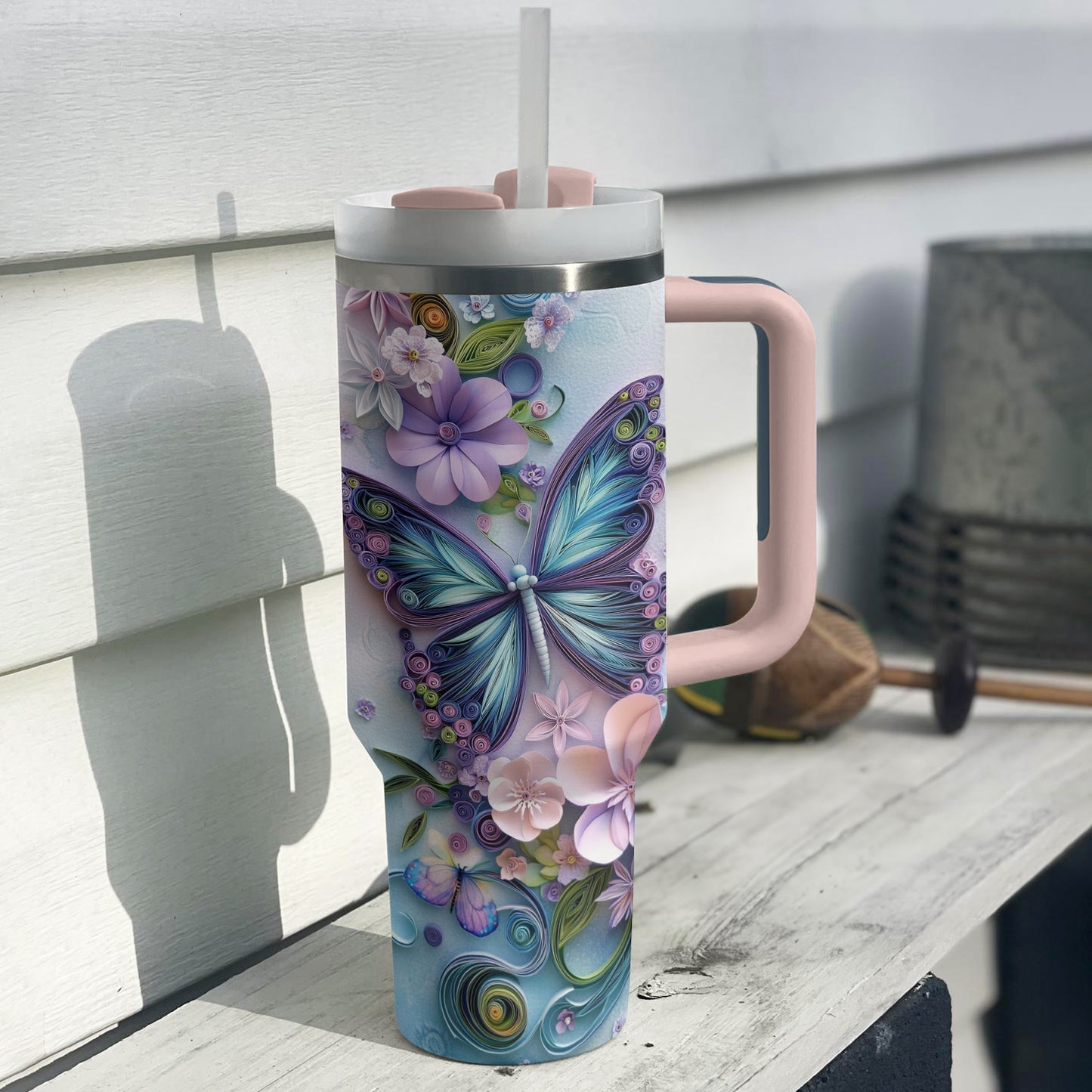 Shineful Tumbler Pastel Butterfly Dreams