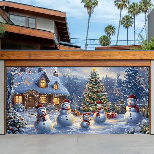 Shineful Garage Door Banner Decoration - Snowy Wonderland