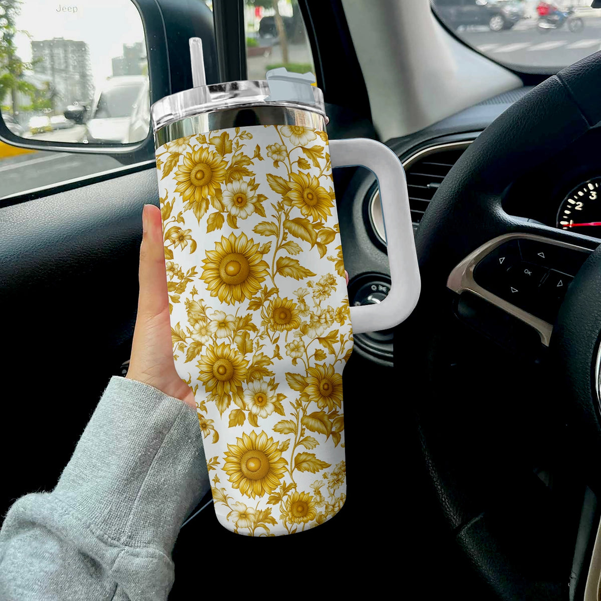 Shineful Tumbler Golden Sunflower Bloom