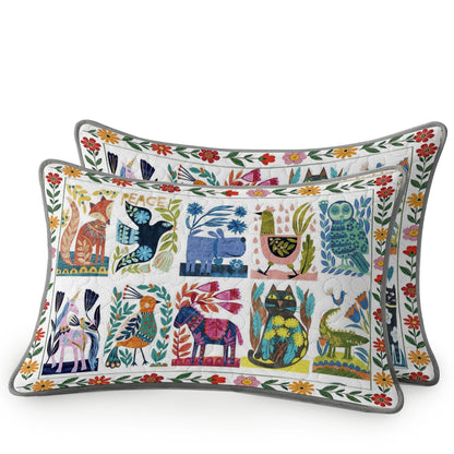 Shineful All Season Quilt 3-Piece Set Folk Garden