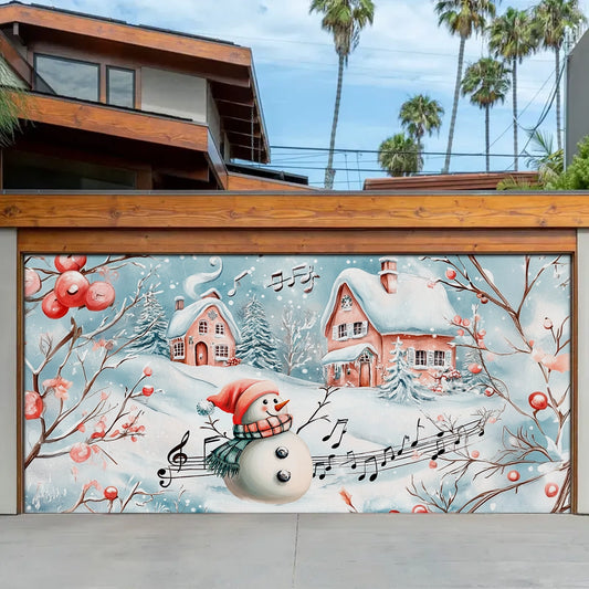 Shineful Garage Door Banner Decoration Christmas Winter Melody