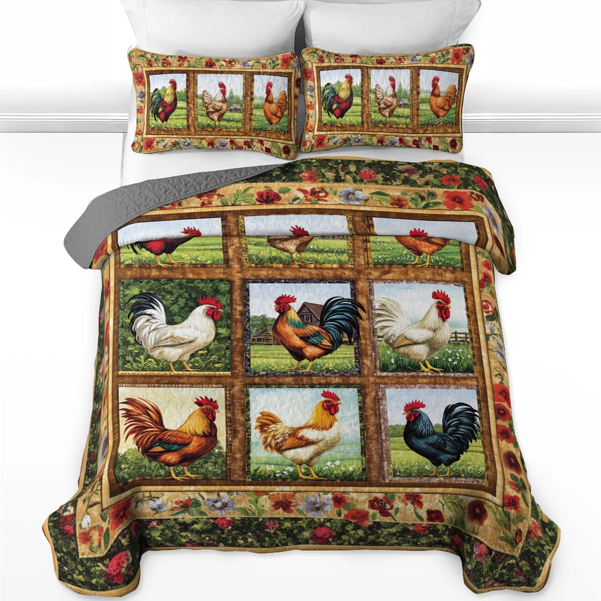 Shineful All Season Quilt 3-Piece Set - Rustic Rooster Haven