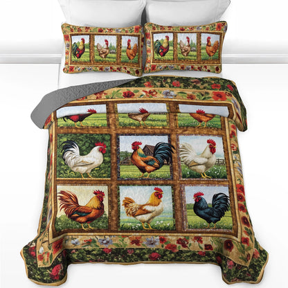 Shineful All Season Quilt 3-Piece Set - Rustic Rooster Haven