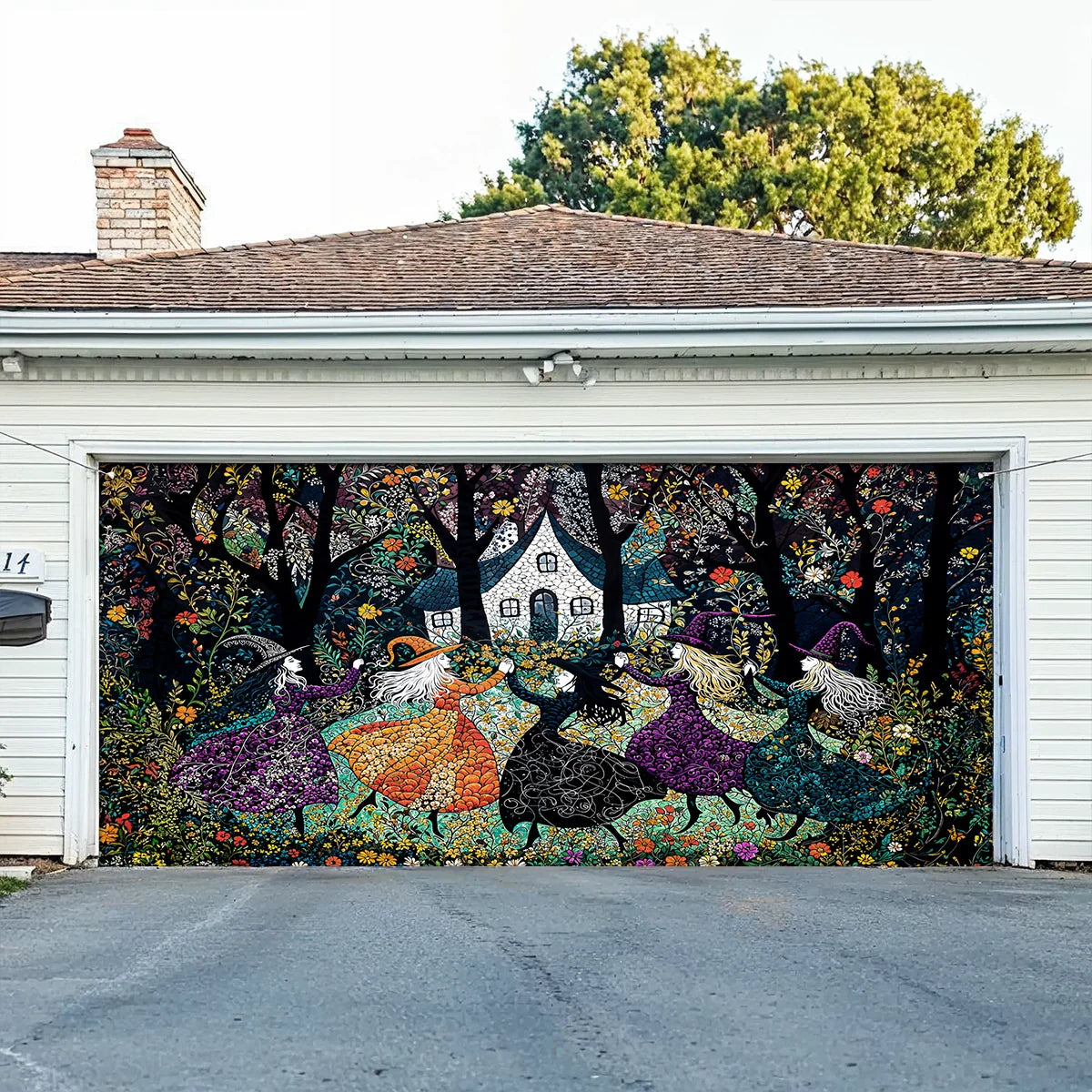 Shineful Garage Door Banner Decoration - Beautiful Witchy Woman
