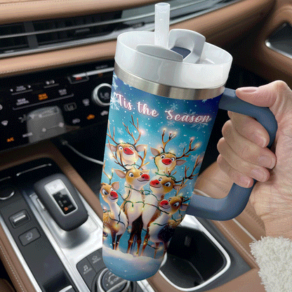 Shineful Tumbler Christmas Reindeer Cheer