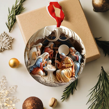 Shineful 2D Acrylic Ornament Bethlehem Blessing Nativity