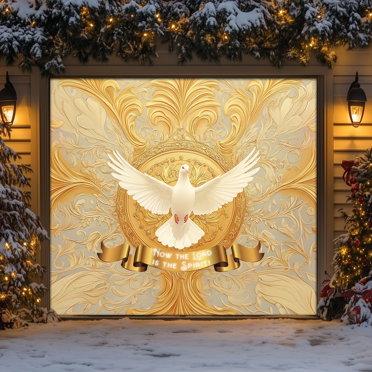 Shineful Garage Door Banner Decoration Spirit of Grace