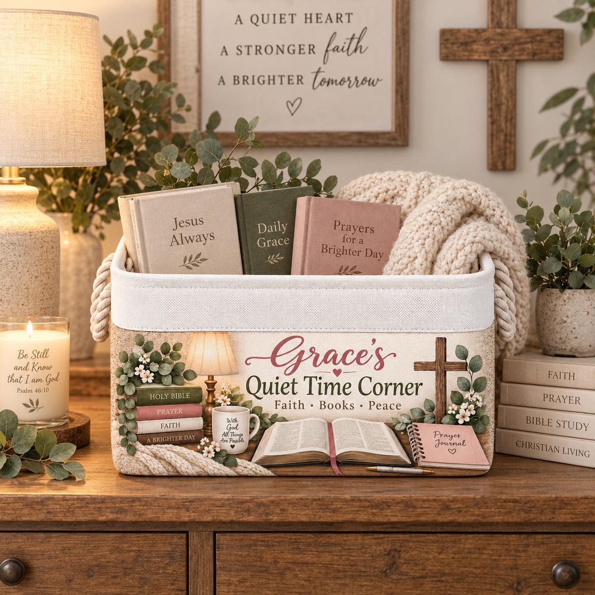 Shineful Quiet Time with God Book Basket