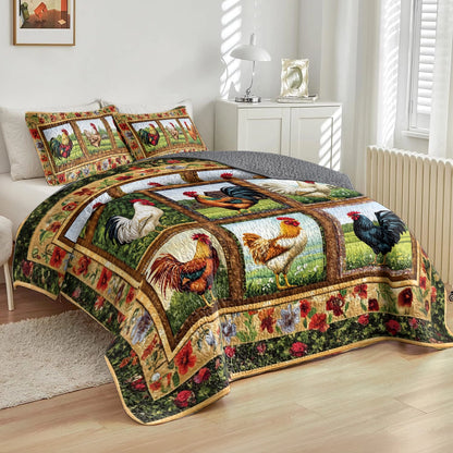 Shineful All Season Quilt 3-Piece Set - Rustic Rooster Haven