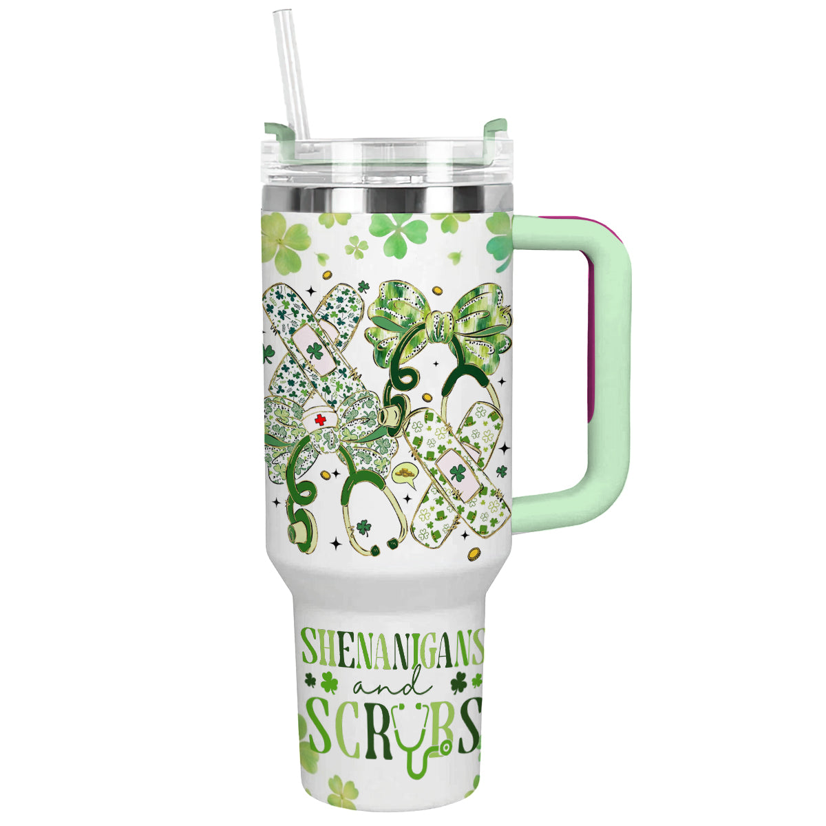Shineful Tumbler Scrubs & Shamrocks