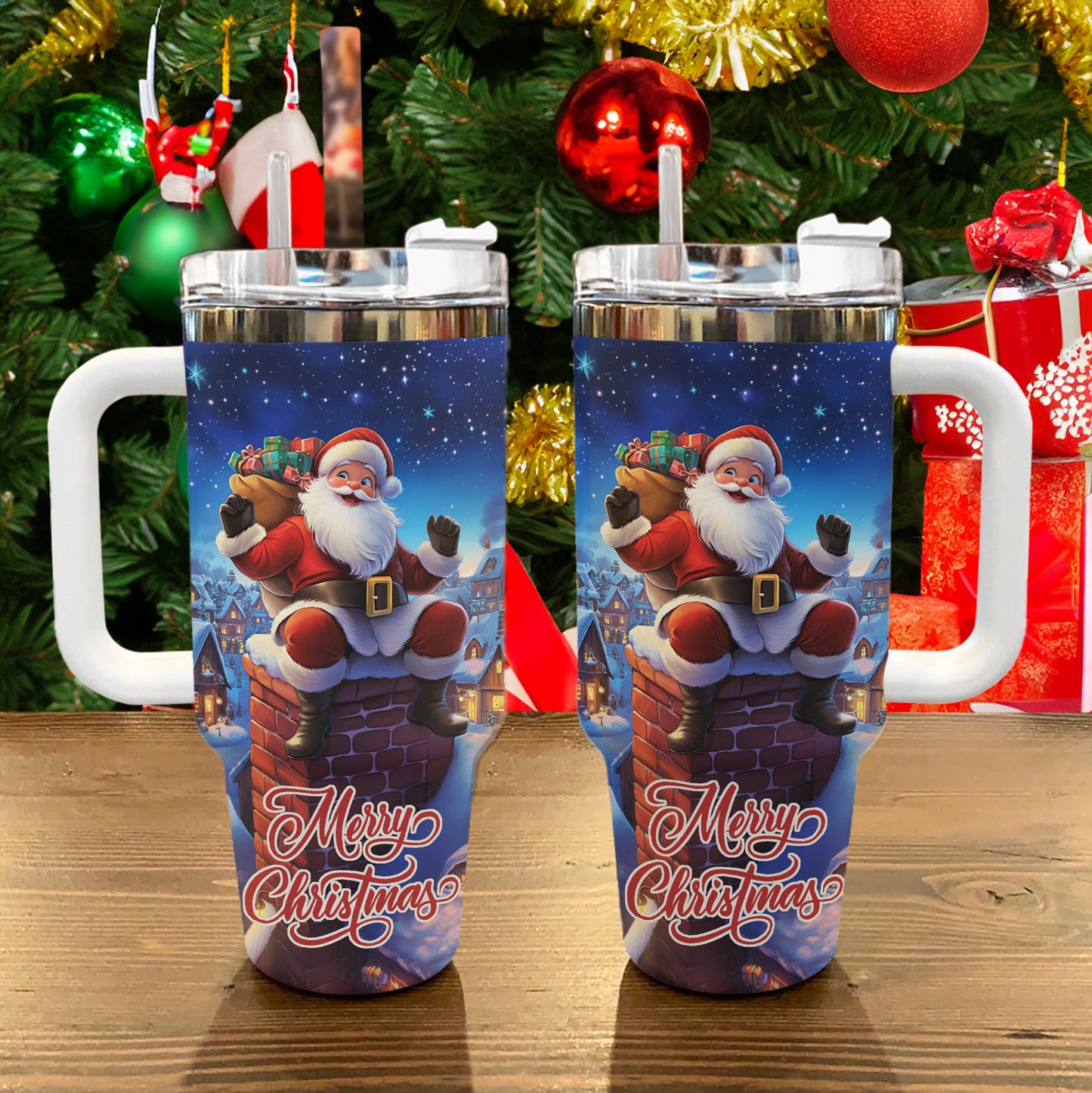 Shineful Tumbler Santa's Sleigh Ride