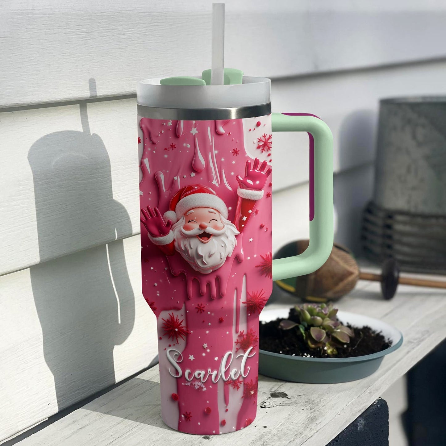 Shineful Tumbler Personalized Santa Sweet Wonderland