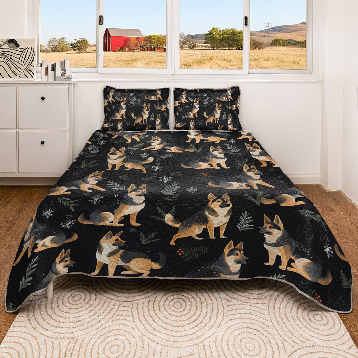 Shineful All Season Quilt 3-Piece Set German Shepherd Strong