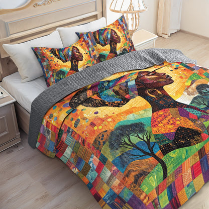 Shineful All Season Quilt 3-Piece Set Eternal Heritage