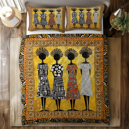 Shineful All Season Quilt 3-Piece Set - Timeless Black Women