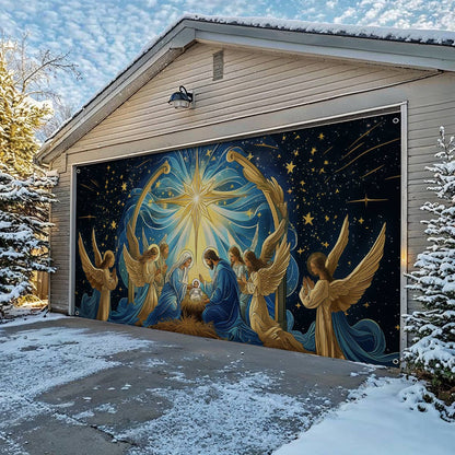 Shineful Garage Door Banner Decoration Sacred Moment