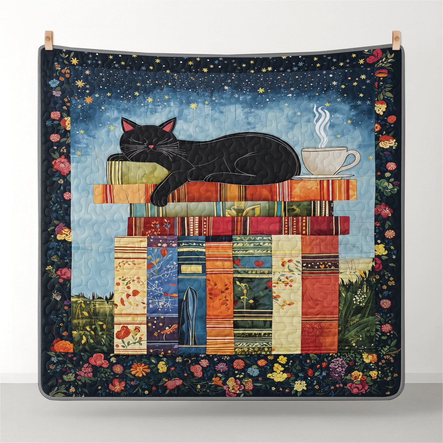 Shineful Quilt 3-Piece Set Cozy Cat