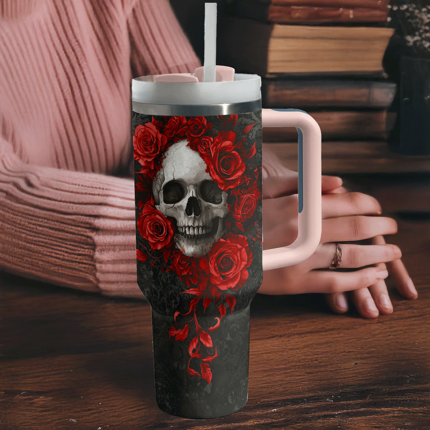 Shineful Tumbler - Crimson Bloom