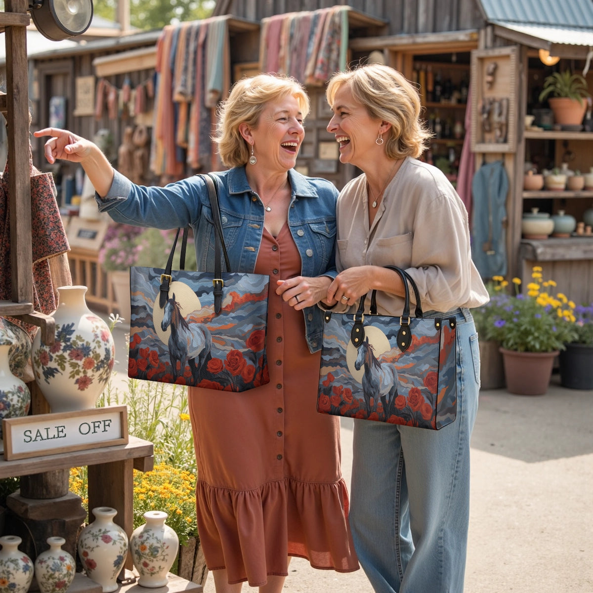 Shineful Leather Bag Moonlit Rose Stallion