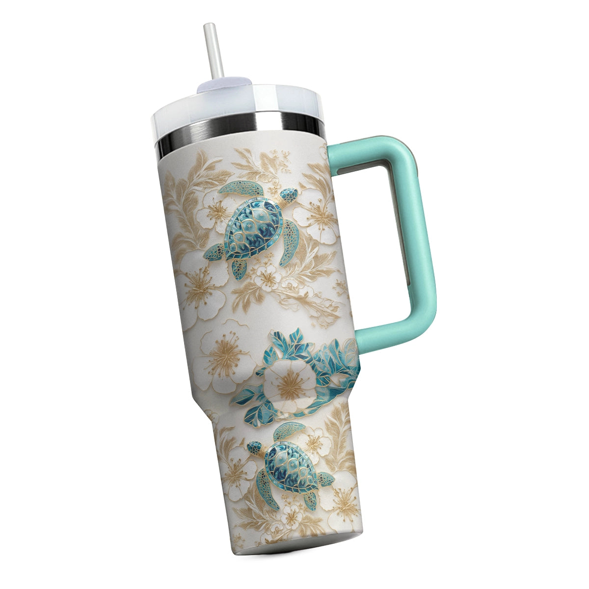 Shineful Tumbler Sea Turtle Bloom