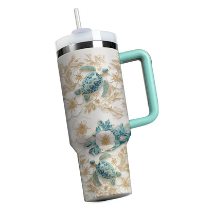 Shineful Tumbler Sea Turtle Bloom