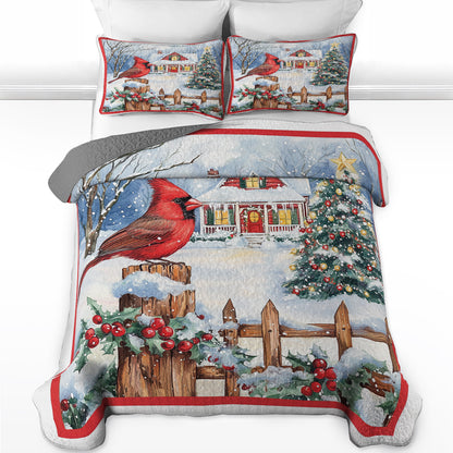 Shineful All Season Quilt 3-Piece Set Christmas Spirit