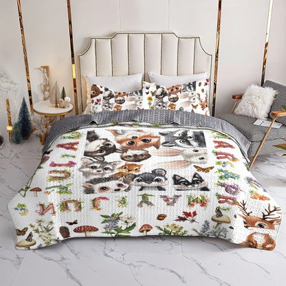 Shineful All Season Quilt 3-Piece Set 12 Months Of Woodland Magic