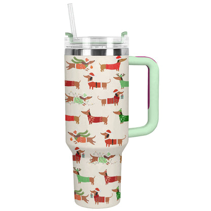 Shineful Tumbler Dapper Dachshund Christmas