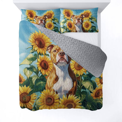 Shineful All Season Quilt 3-Piece Set Sunny Pup