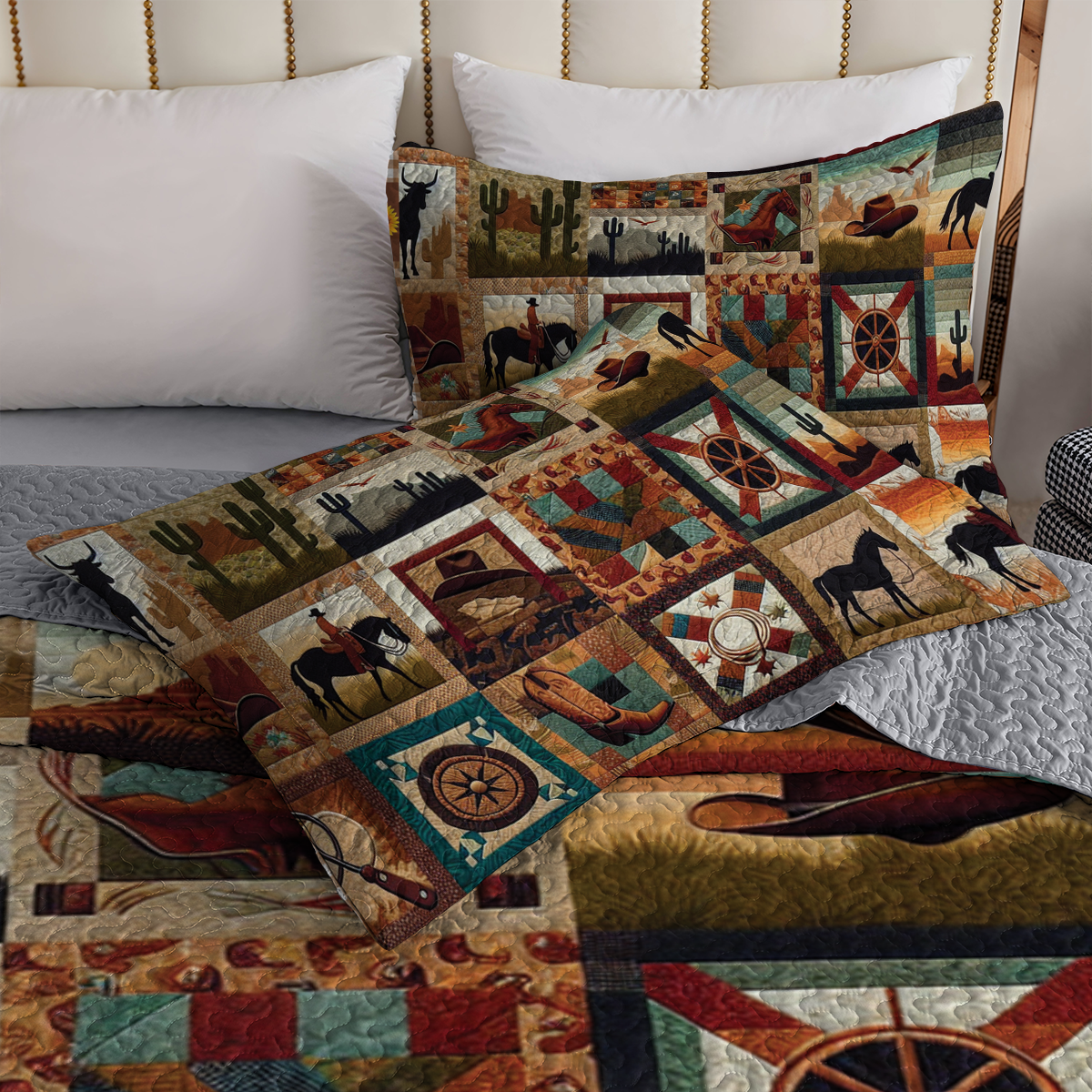Shineful All Season Quilt 3-Piece Set - Cowboy's Dream