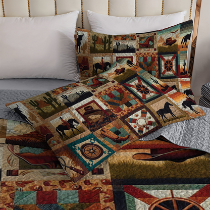 Shineful All Season Quilt 3-Piece Set - Cowboy's Dream