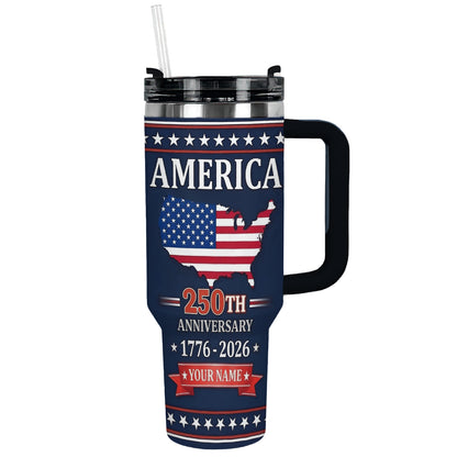 Shineful Tumbler America 1776–2026 Personalized Legacy